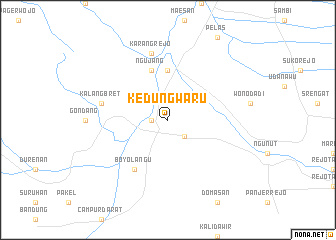 map of Kedungwaru