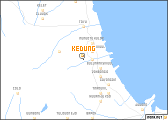 map of Kedung