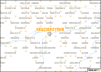 map of Kędzierzynka