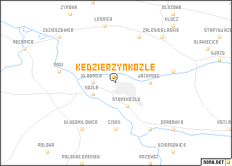 map of Kędzierzyn-Koźle