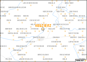 map of Kędzierz