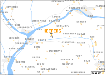 map of Keefers