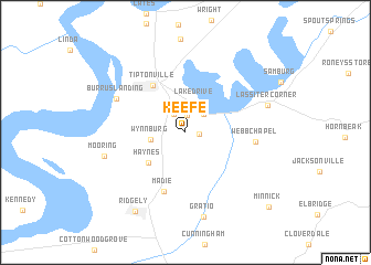 map of Keefe