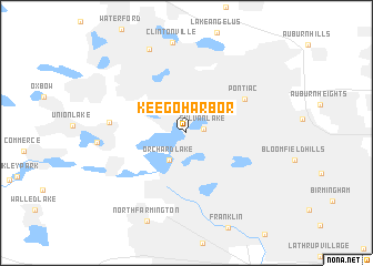 map of Keego Harbor