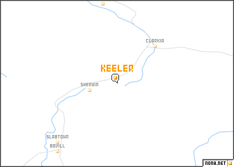 map of Keeler