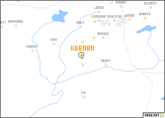 map of Keenan