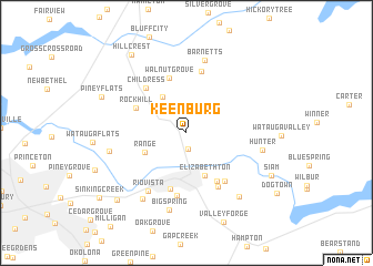 map of Keenburg