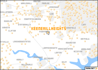 map of Keene Mill Heights