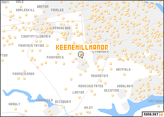 map of Keene Mill Manor