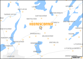 map of Keenes Corner