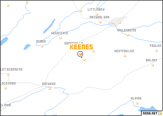 map of Keenes