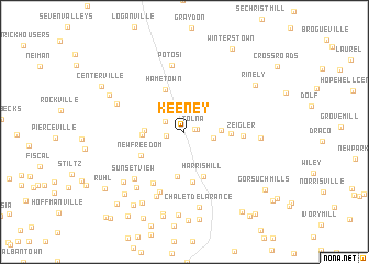 map of Keeney
