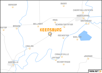 map of Keensburg