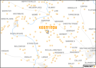 map of Keeny Row