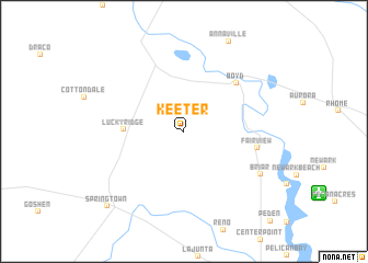 map of Keeter