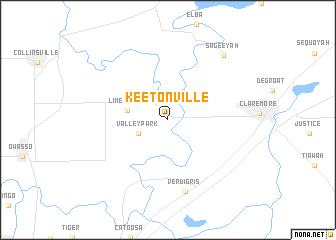 map of Keetonville