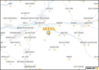 map of Keevil