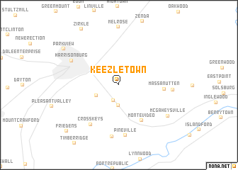 map of Keezletown