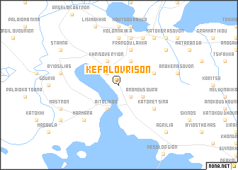 map of Kefalóvrison