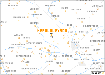 map of Kefalóvryson