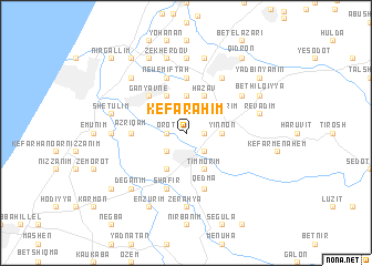 map of Kefar Aẖim