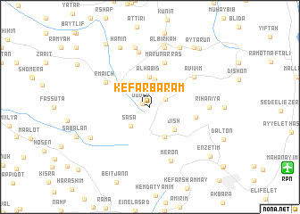 map of Kefar Bar‘am