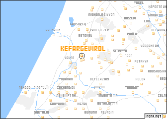 map of Kefar Gevirol