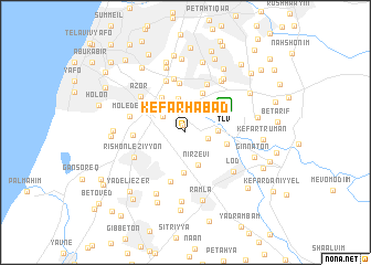 map of Kefar H̱abad