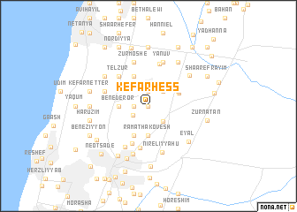 map of Kefar Hess