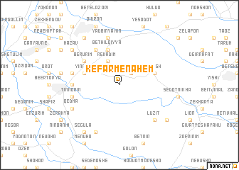 map of Kefar Menaẖem