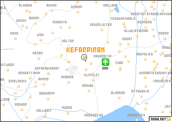 map of Kefar Pir‘am