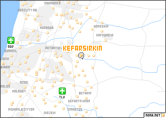 map of Kefar Sirkin
