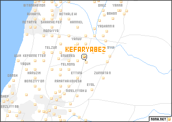 map of Kefar Ya‘beẕ