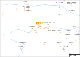 map of Kefā