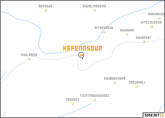 map of Kef en Nsour