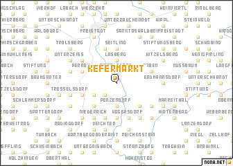 map of Kefermarkt