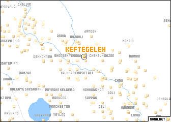 map of Keft-e Geleh