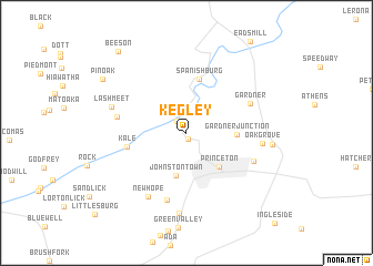 map of Kegley