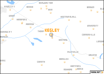 map of Kegley