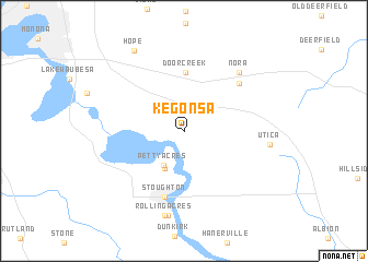 map of Kegonsa