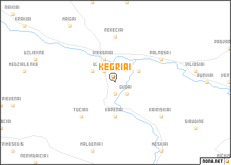 map of Kegriai