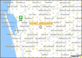 map of Kehelbaddara