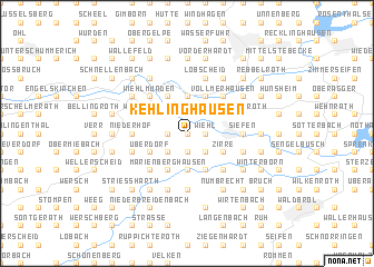 map of Kehlinghausen