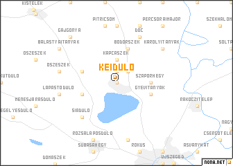 map of Kéidůlő