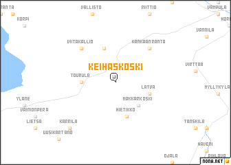 map of Keihäskoski