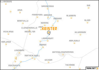 map of Keister