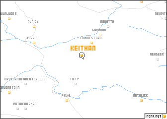 map of Keithan