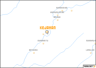 map of Kejaman
