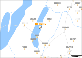 map of Kékaba