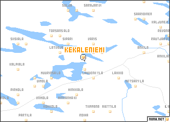 map of Kekäleniemi